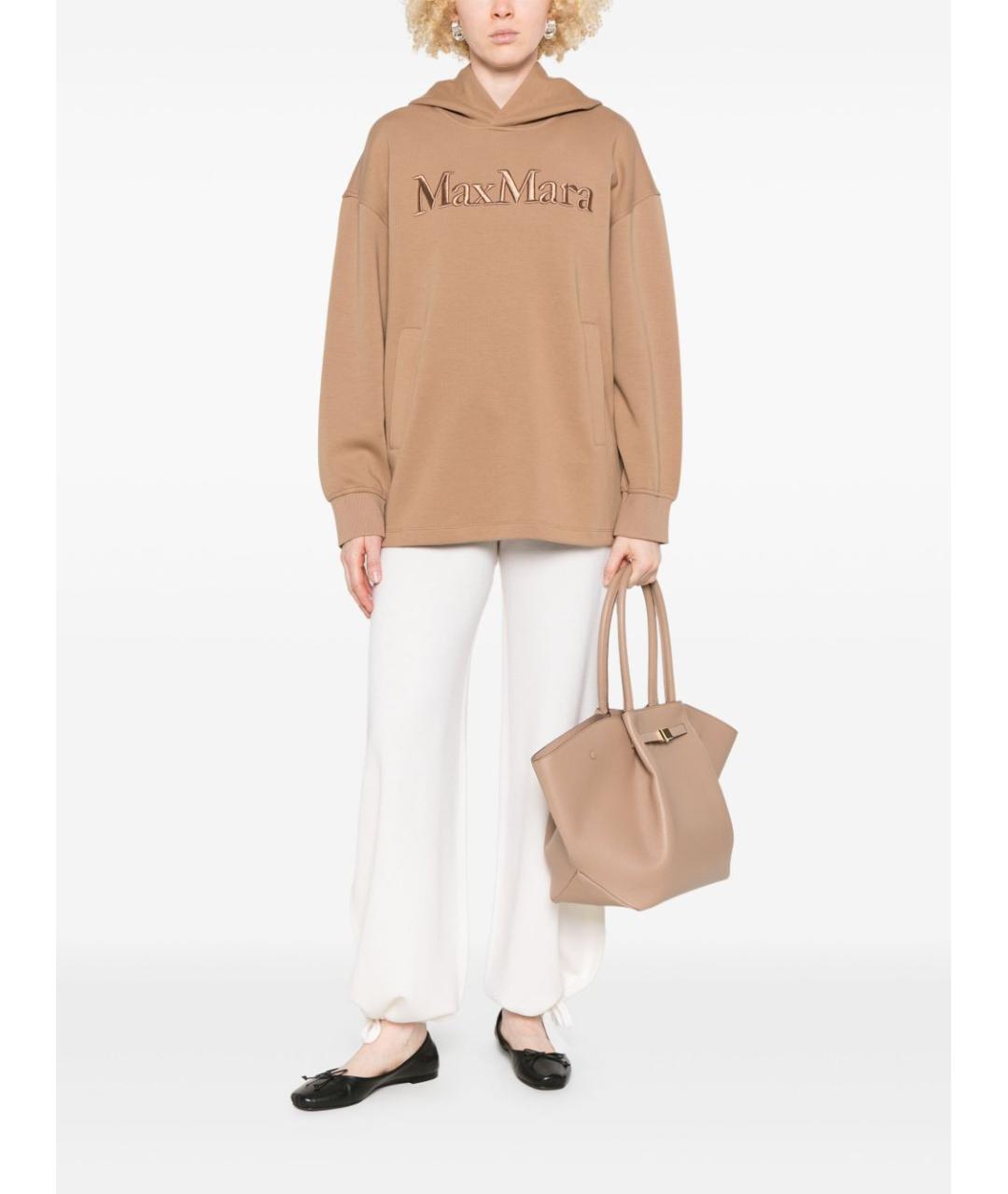 MAX MARA Белые прямые брюки, фото 2