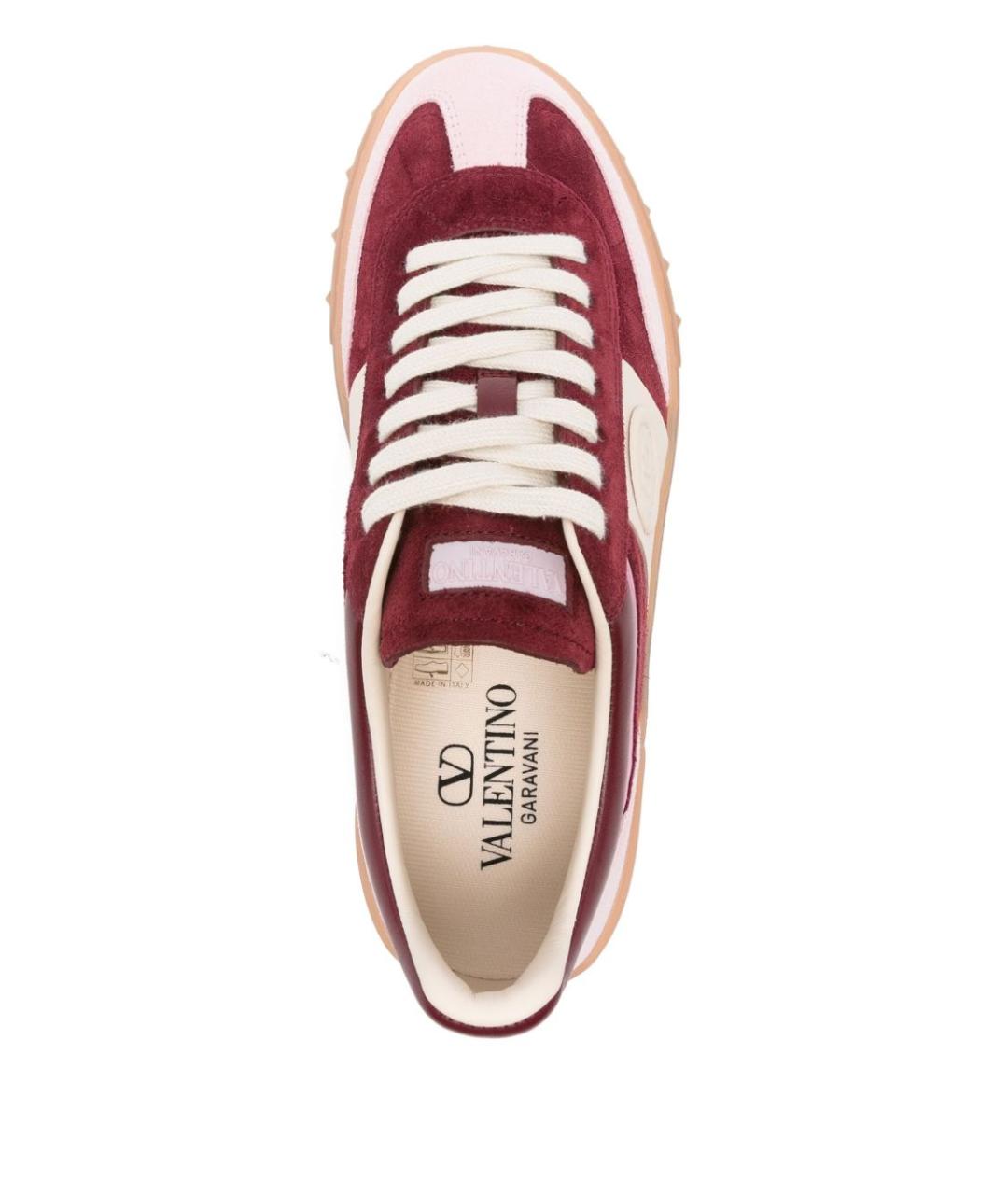 VALENTINO Розовые кожаные кроссовки, фото 4