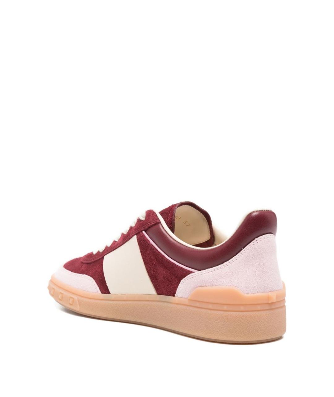 VALENTINO Розовые кожаные кроссовки, фото 3