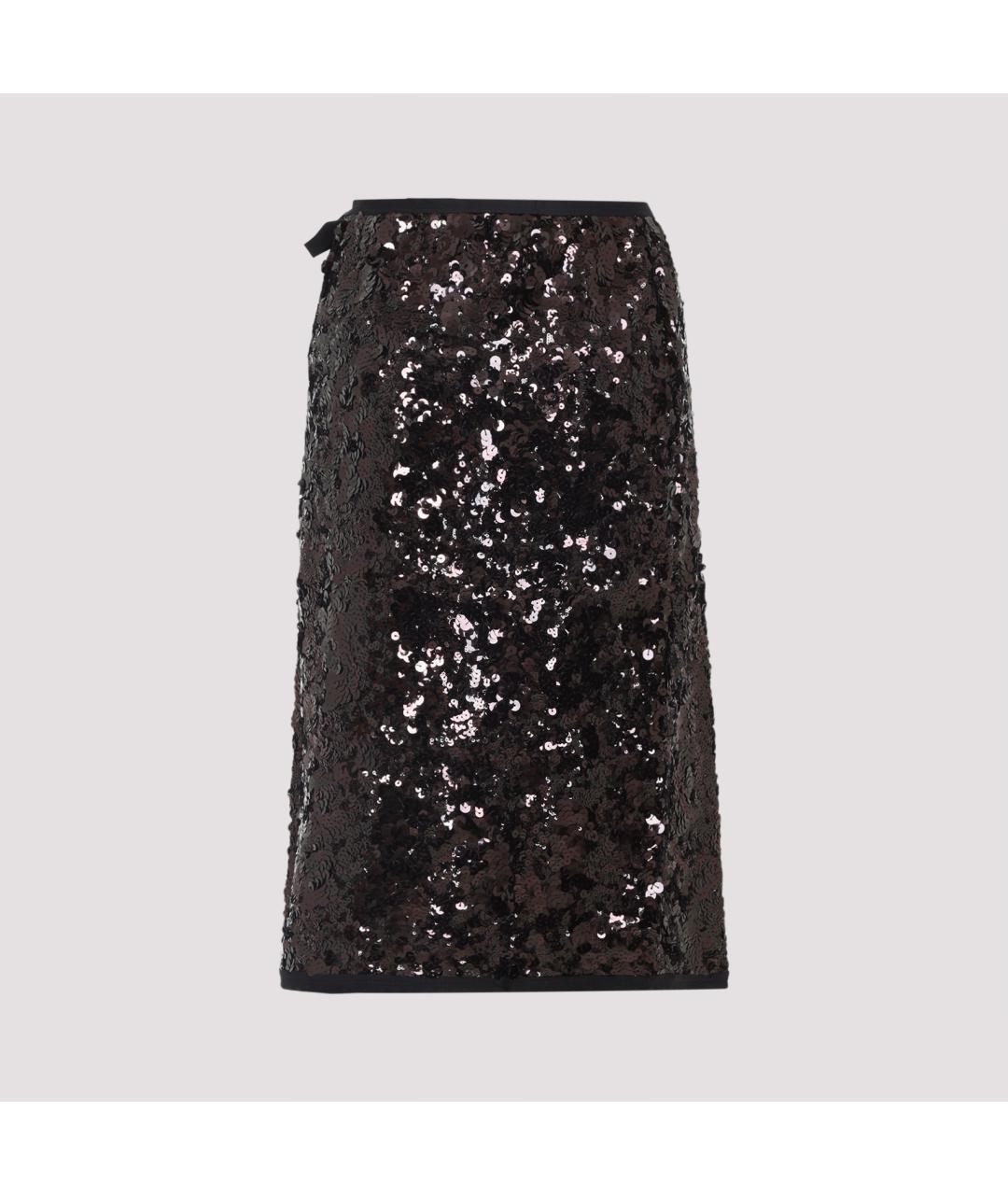 PRADA Фиолетовая полиамидовая юбка миди, фото 3