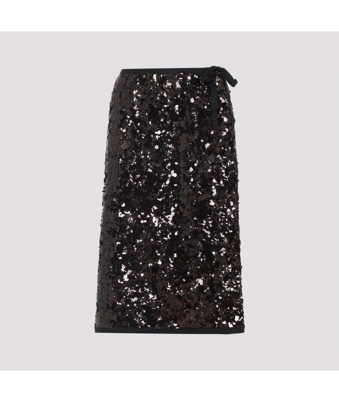 PRADA Фиолетовая полиамидовая юбка миди, фото 2