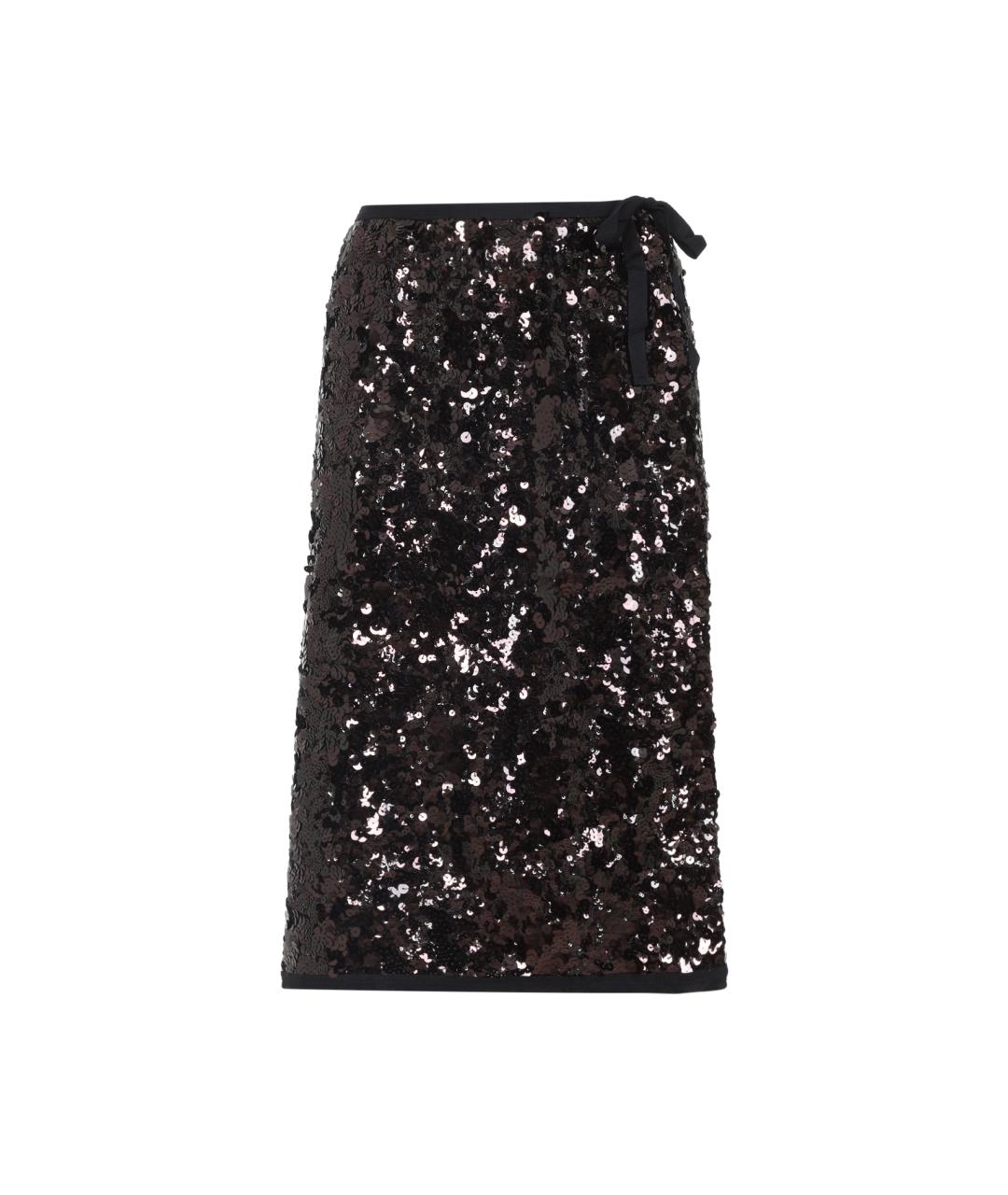 PRADA Фиолетовая полиамидовая юбка миди, фото 1