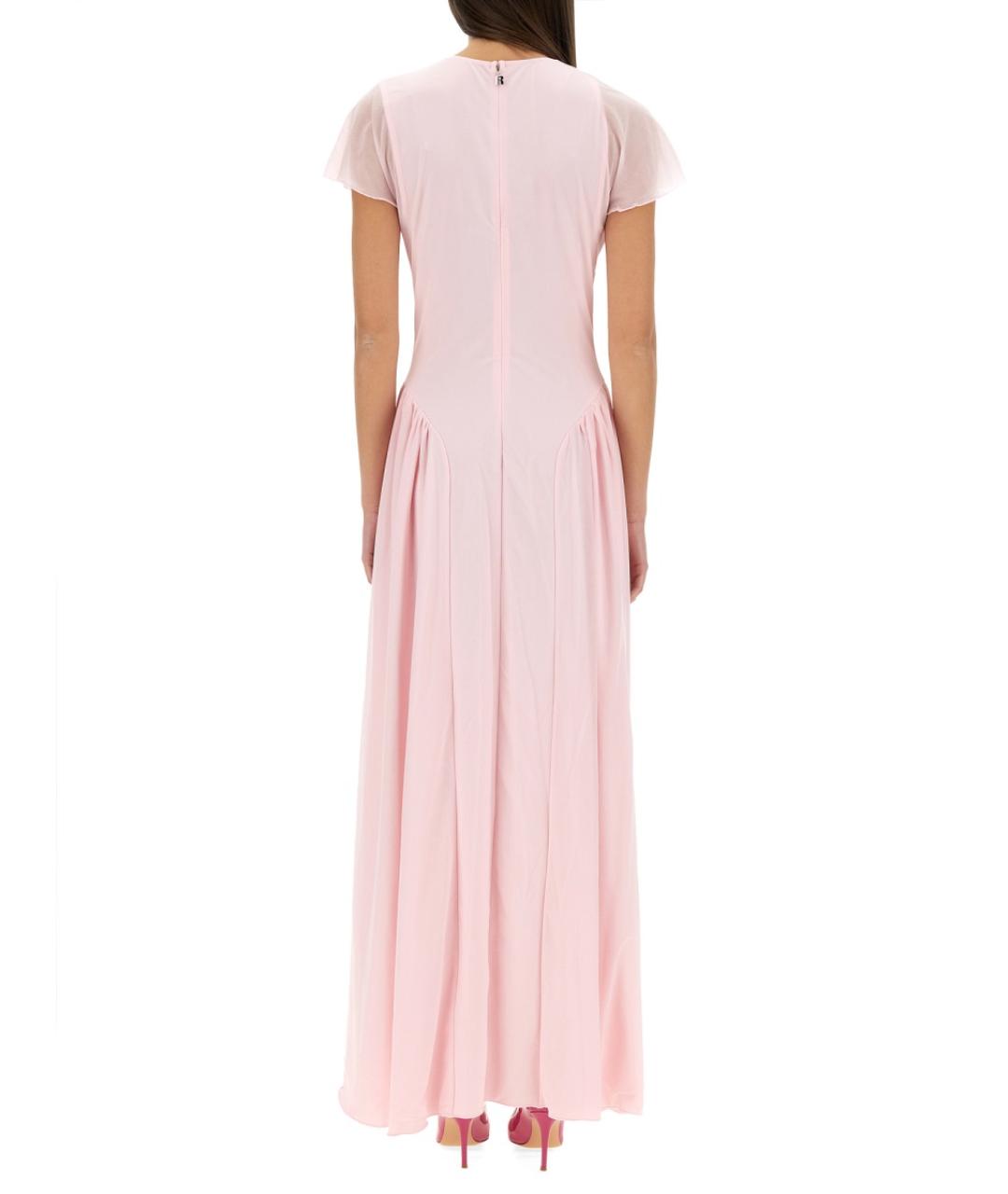 ROTATE Розовое полиэстеровое повседневное платье, фото 4