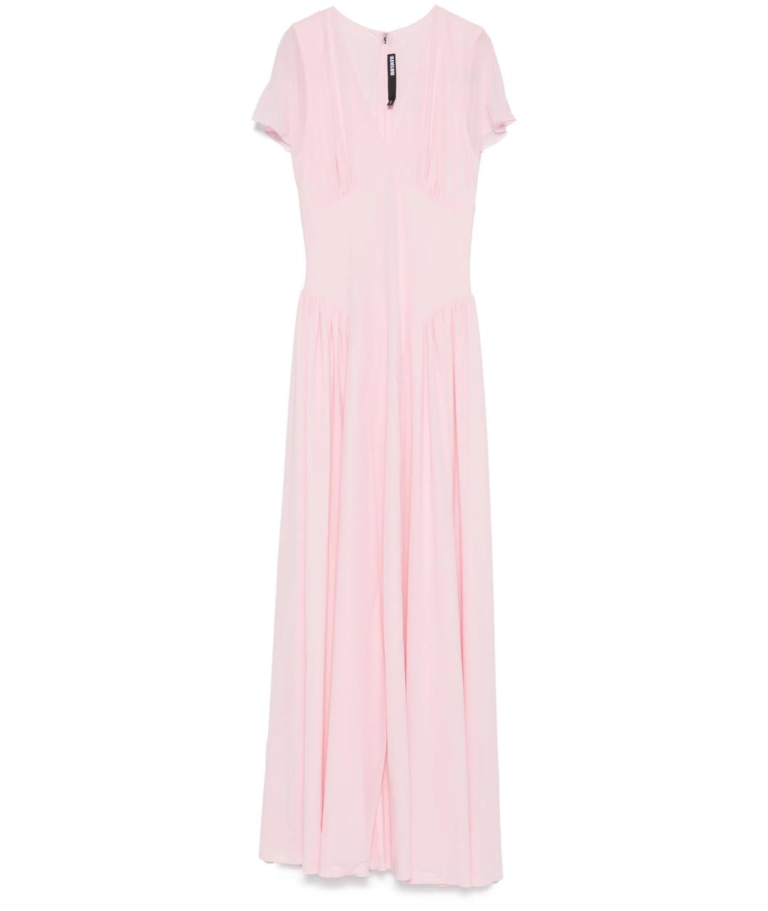 ROTATE Розовое полиэстеровое повседневное платье, фото 1