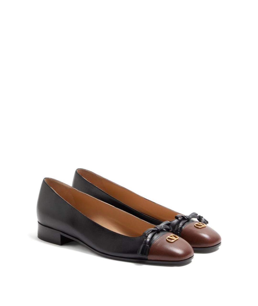 VALENTINO Черные кожаные туфли, фото 2