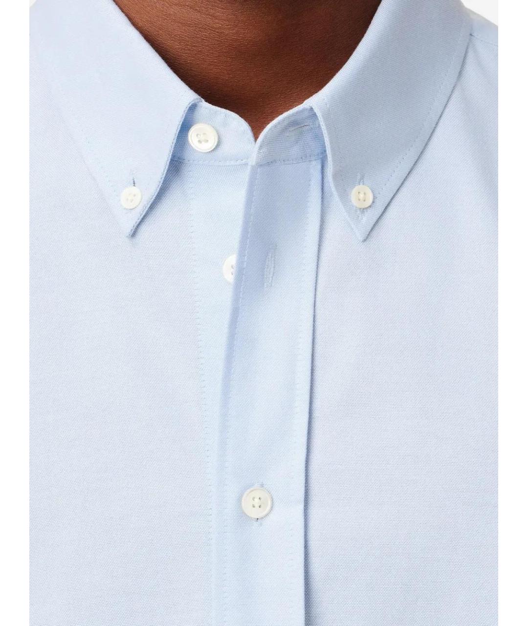 Ami Paris Синяя хлопковая кэжуал рубашка, фото 5