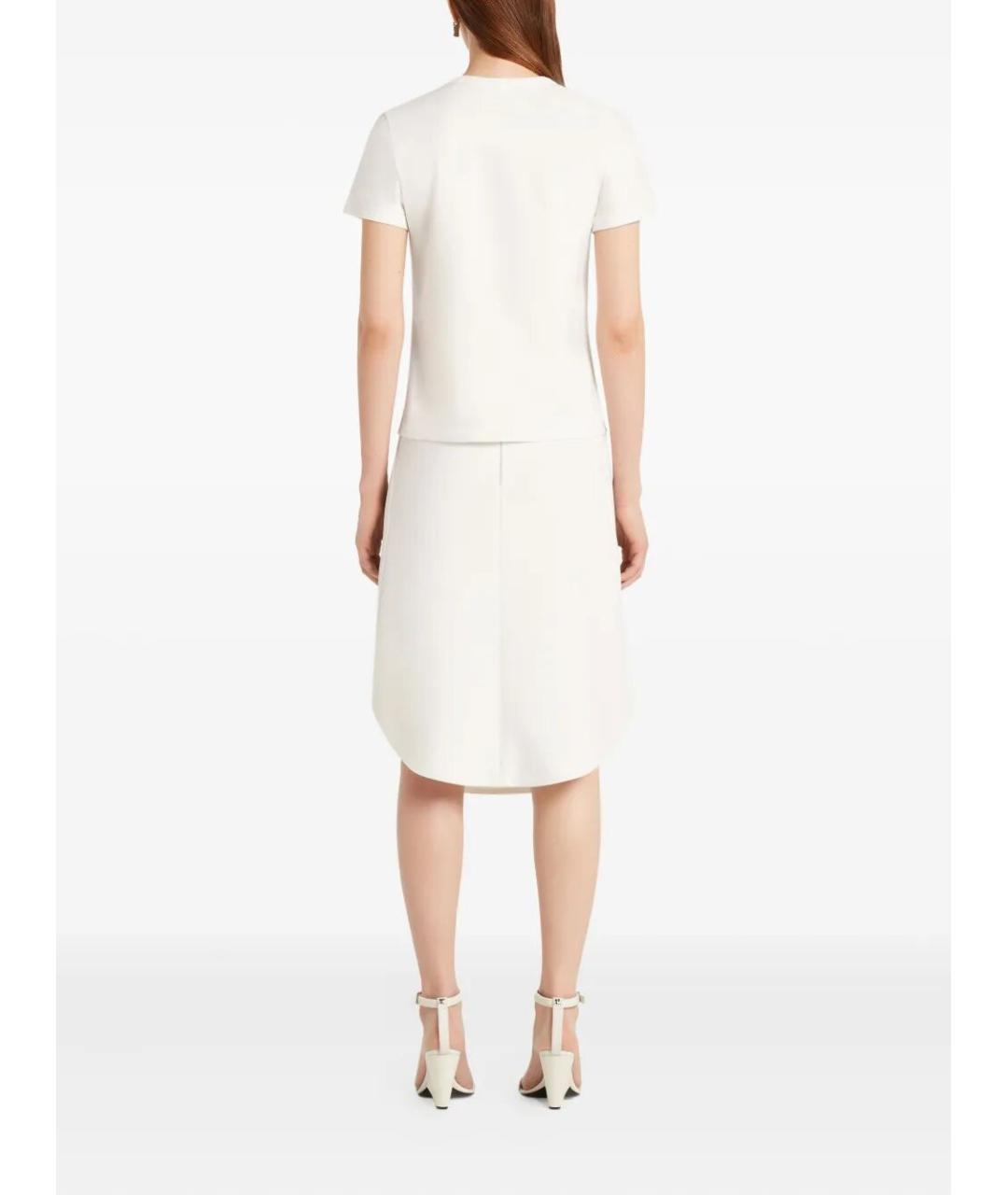 COURREGES Белая хлопковая футболка, фото 4