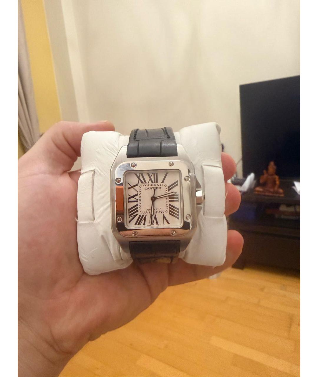 CARTIER Белые часы, фото 5