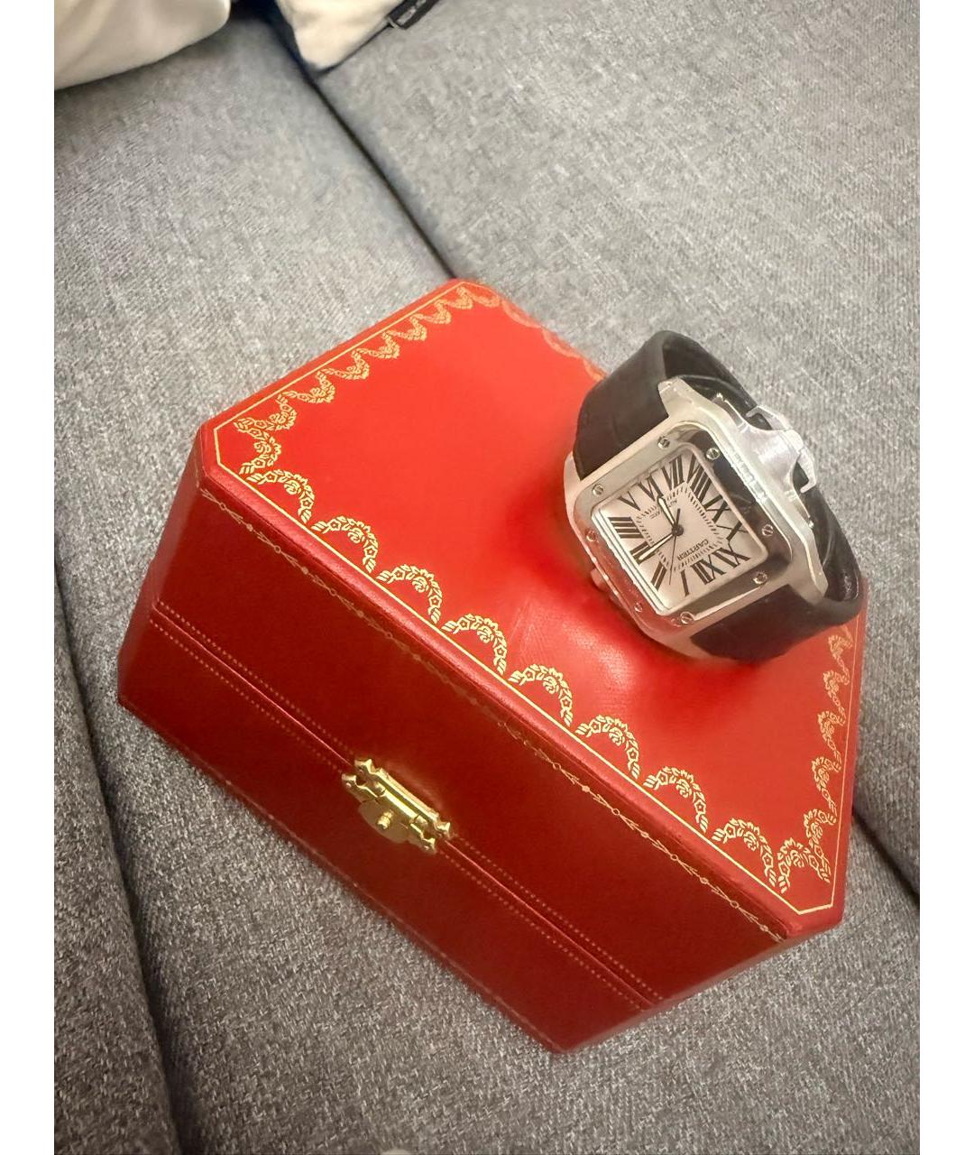 CARTIER Белые часы, фото 4