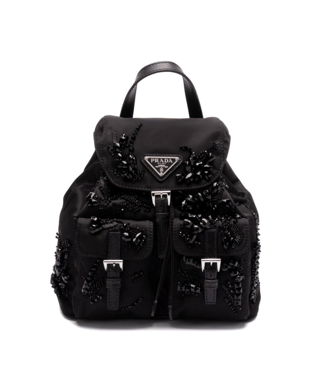 PRADA Черная синтетическая сумка через плечо, фото 1