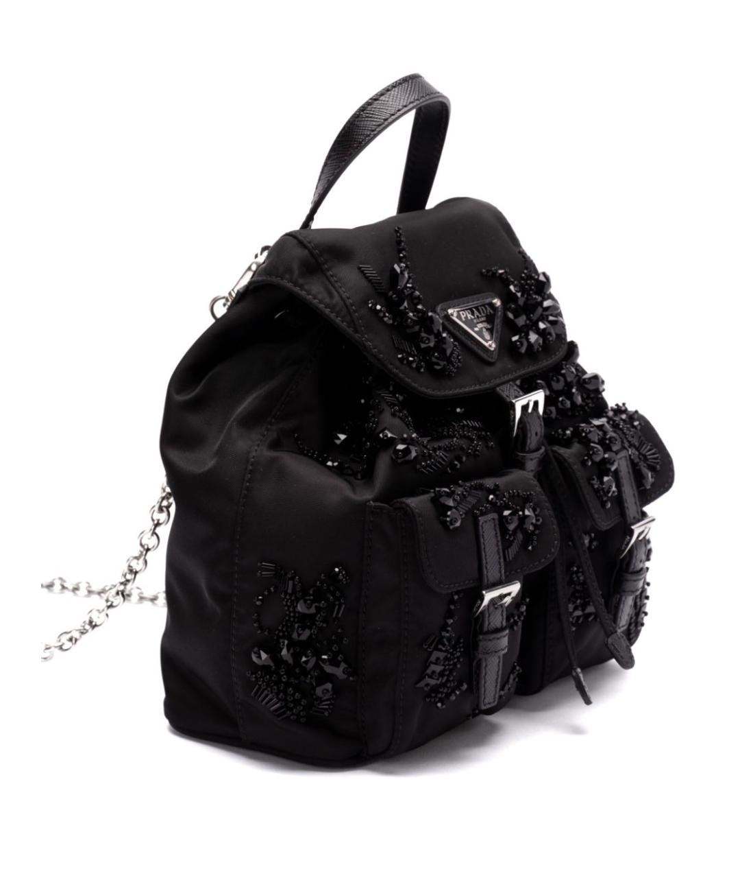 PRADA Черная синтетическая сумка через плечо, фото 2