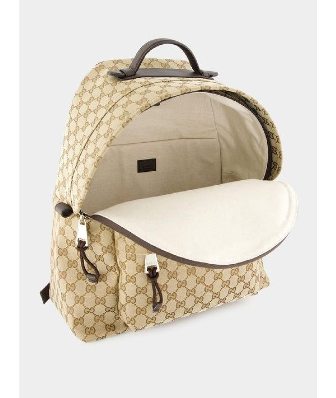 GUCCI Бежевый синтетический рюкзак, фото 5