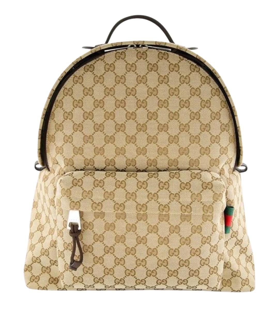 GUCCI Бежевый синтетический рюкзак, фото 1