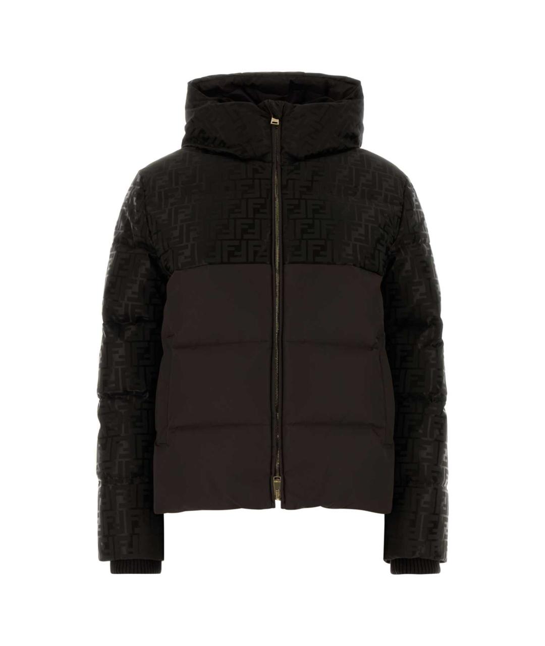 FENDI Коричневая полиэстеровая куртка, фото 1