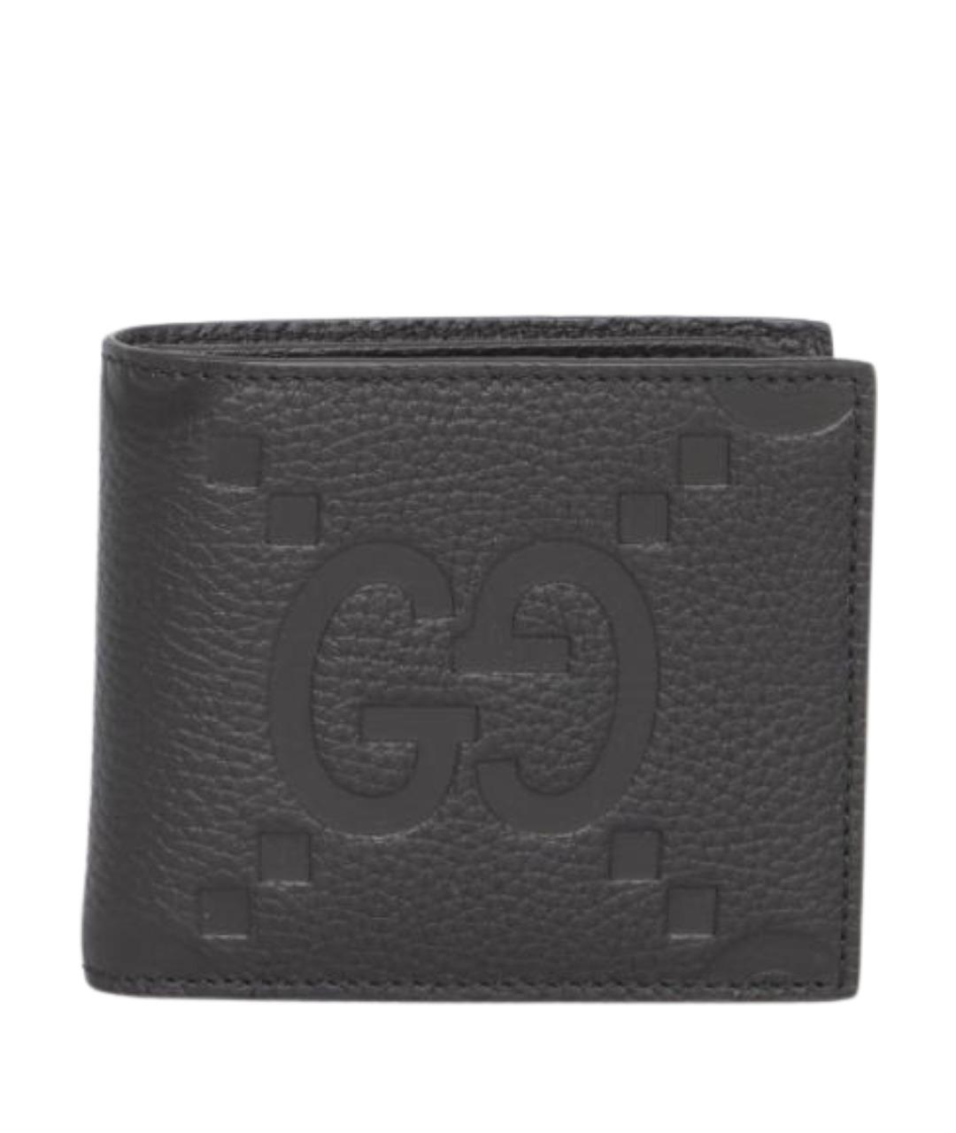 GUCCI Черный кожаный кошелек, фото 1