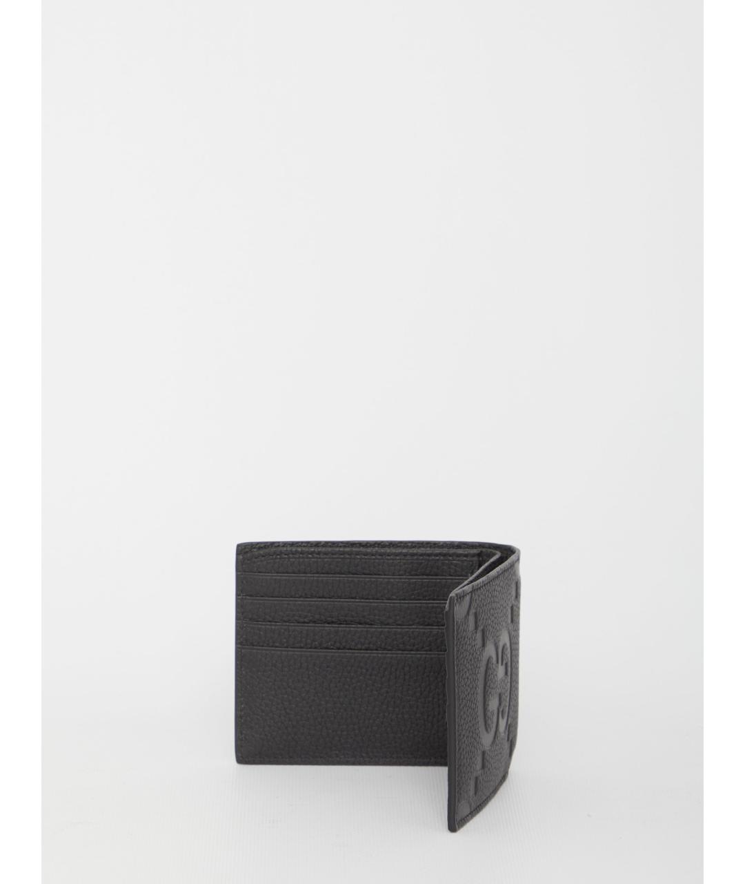 GUCCI Черный кожаный кошелек, фото 4