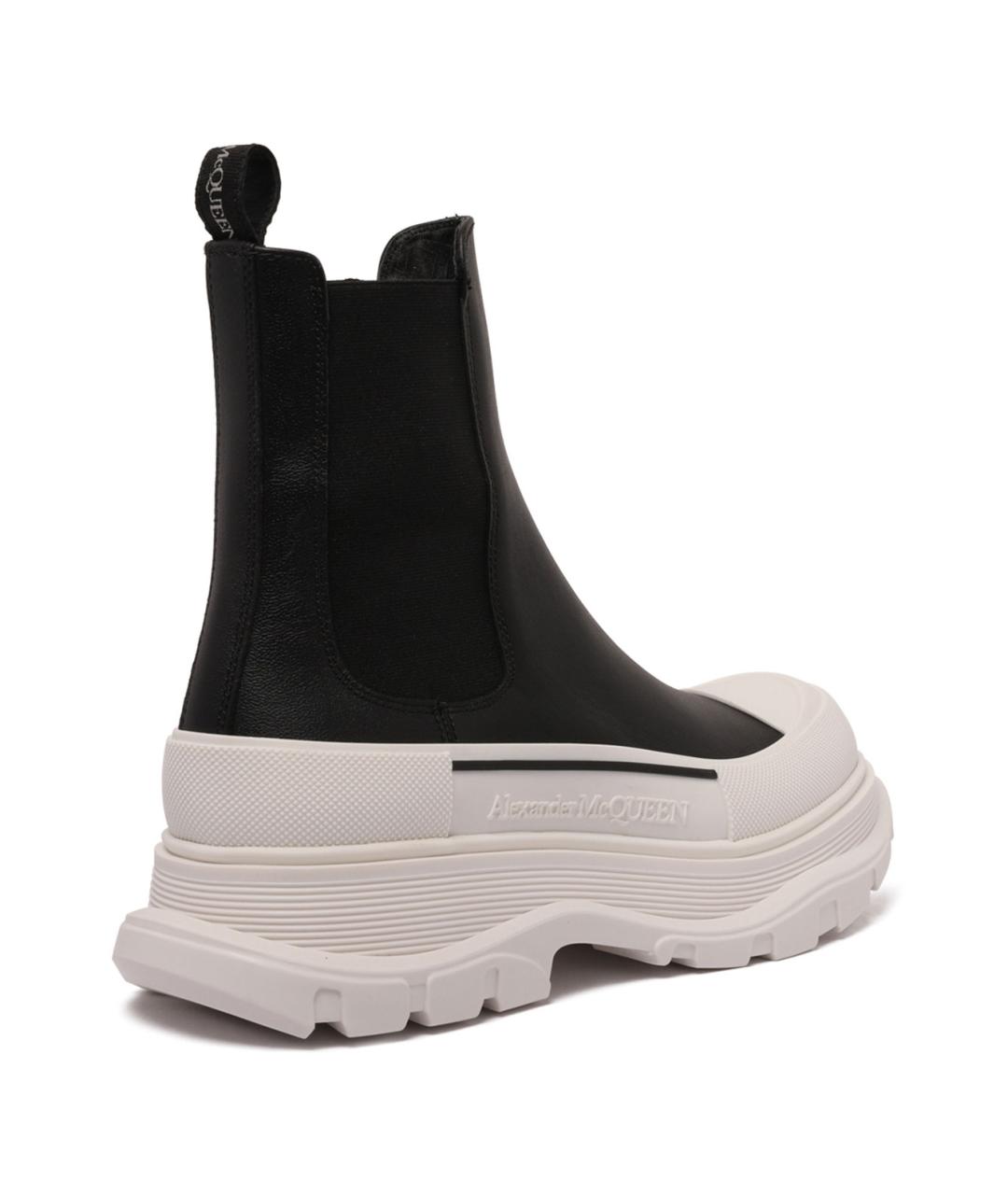 ALEXANDER MCQUEEN Черные кожаные ботинки, фото 3