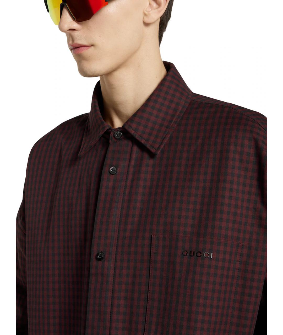 GUCCI Красная хлопковая куртка, фото 5