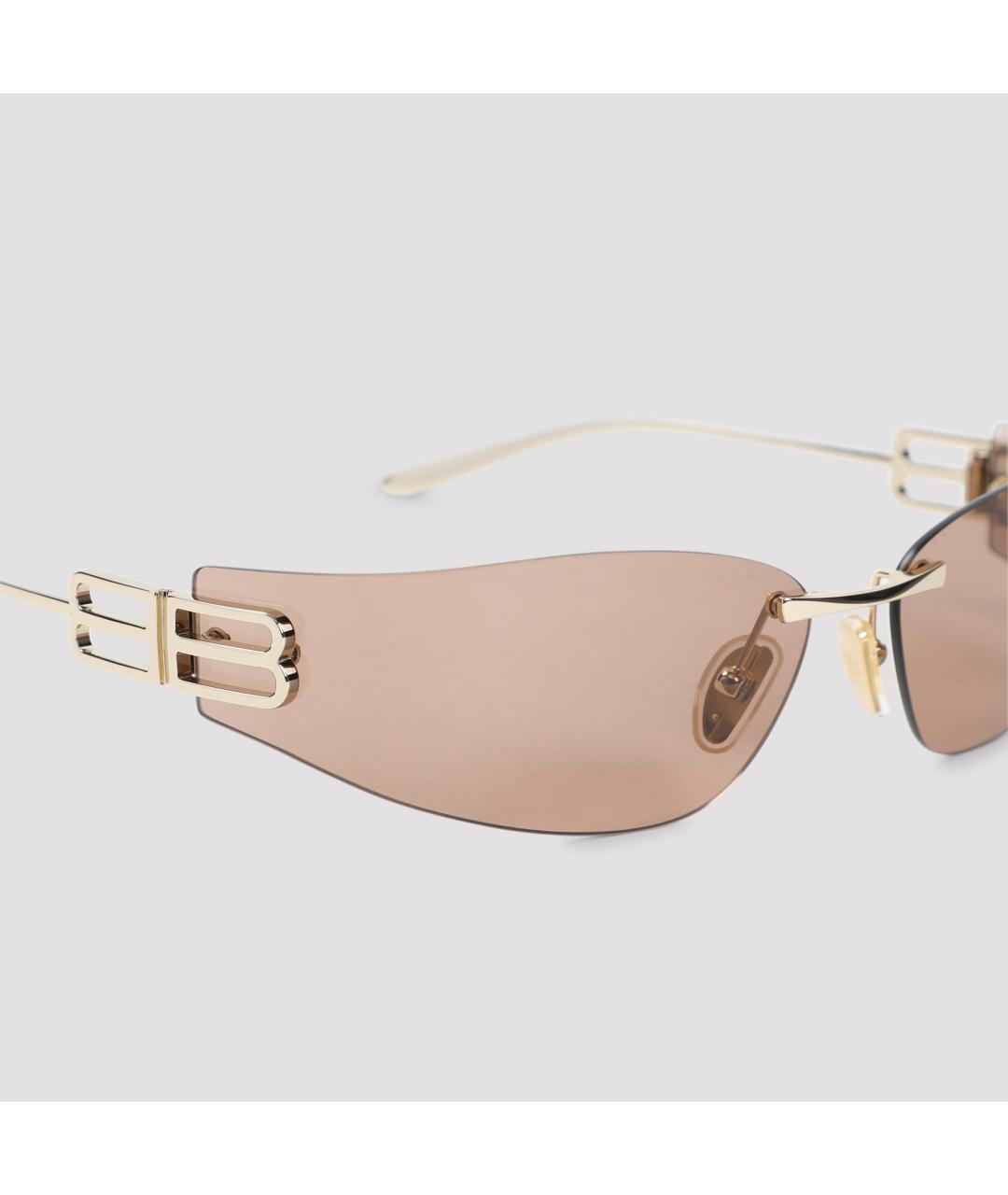 BALENCIAGA Металлические солнцезащитные очки, фото 3