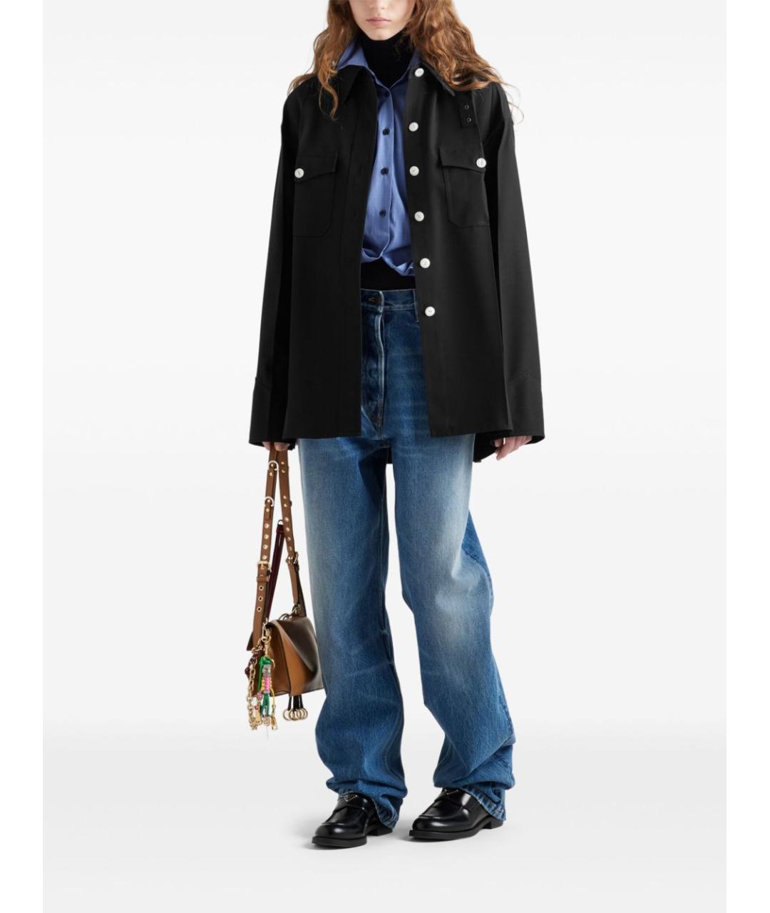 PRADA Черная шерстяная куртка, фото 3