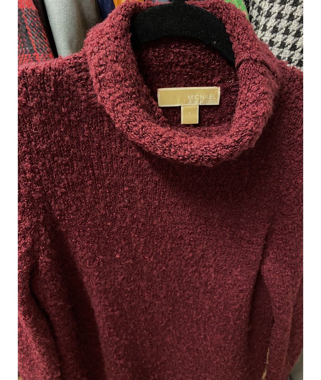 MICHAEL KORS Бордовый джемпер / свитер, фото 3