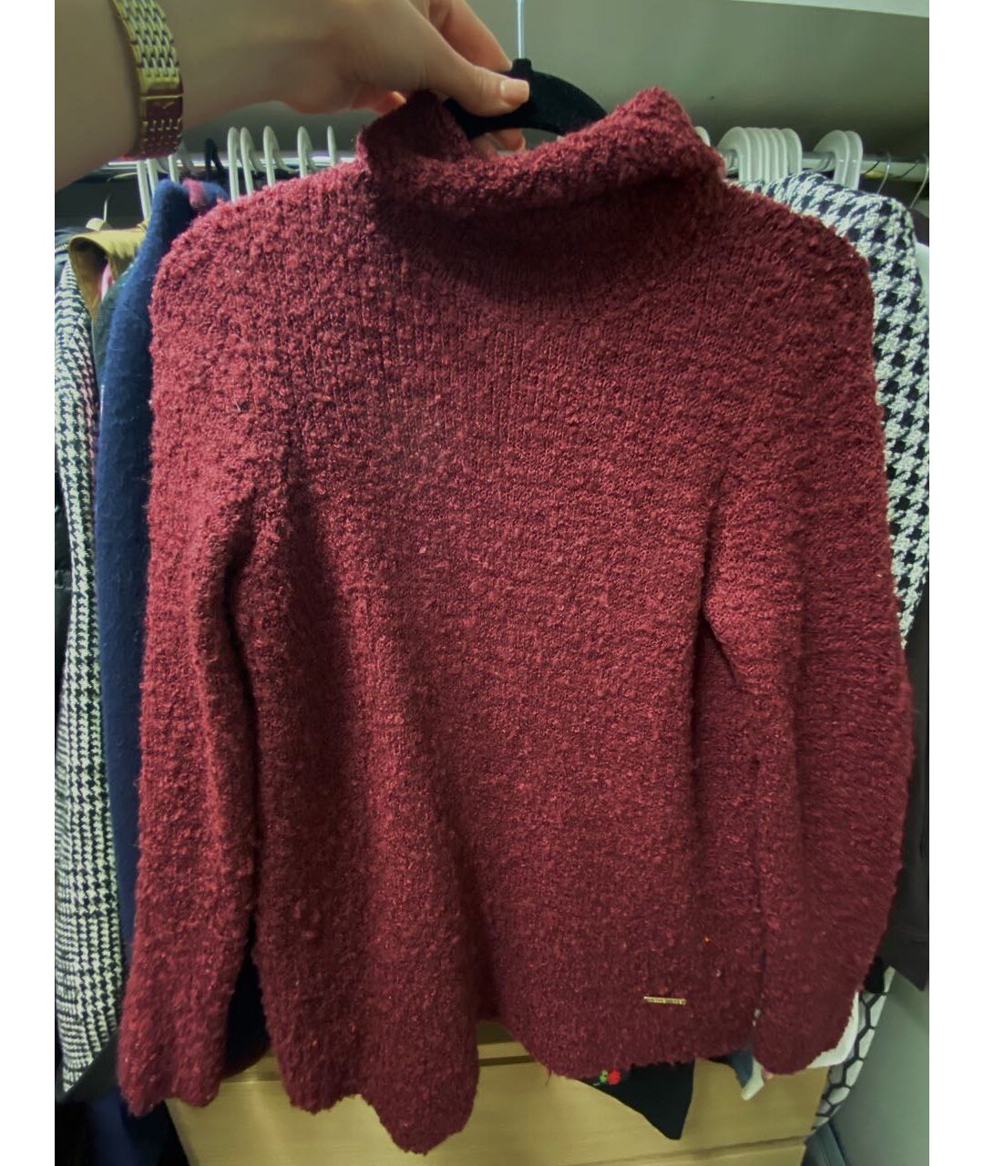 MICHAEL KORS Бордовый джемпер / свитер, фото 4