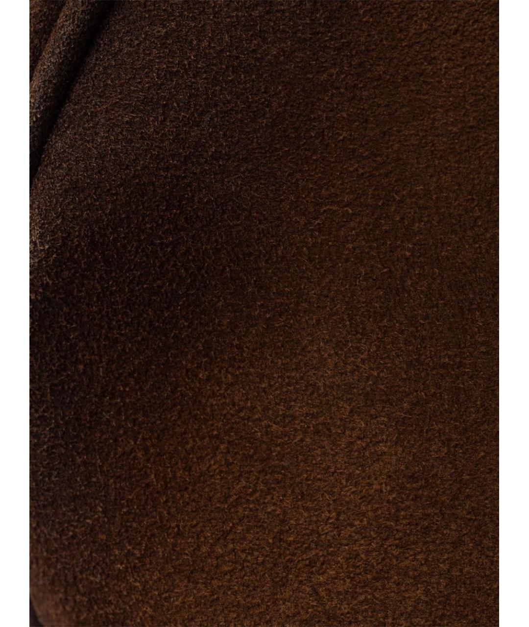 PRADA Коричневая замшевая сумка тоут, фото 4