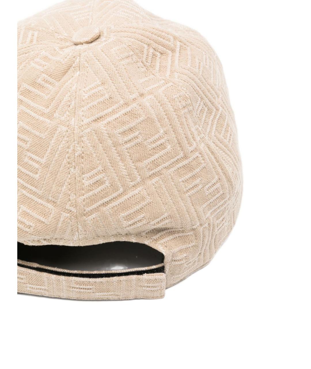 FENDI Бежевая хлопковая кепка/бейсболка, фото 2