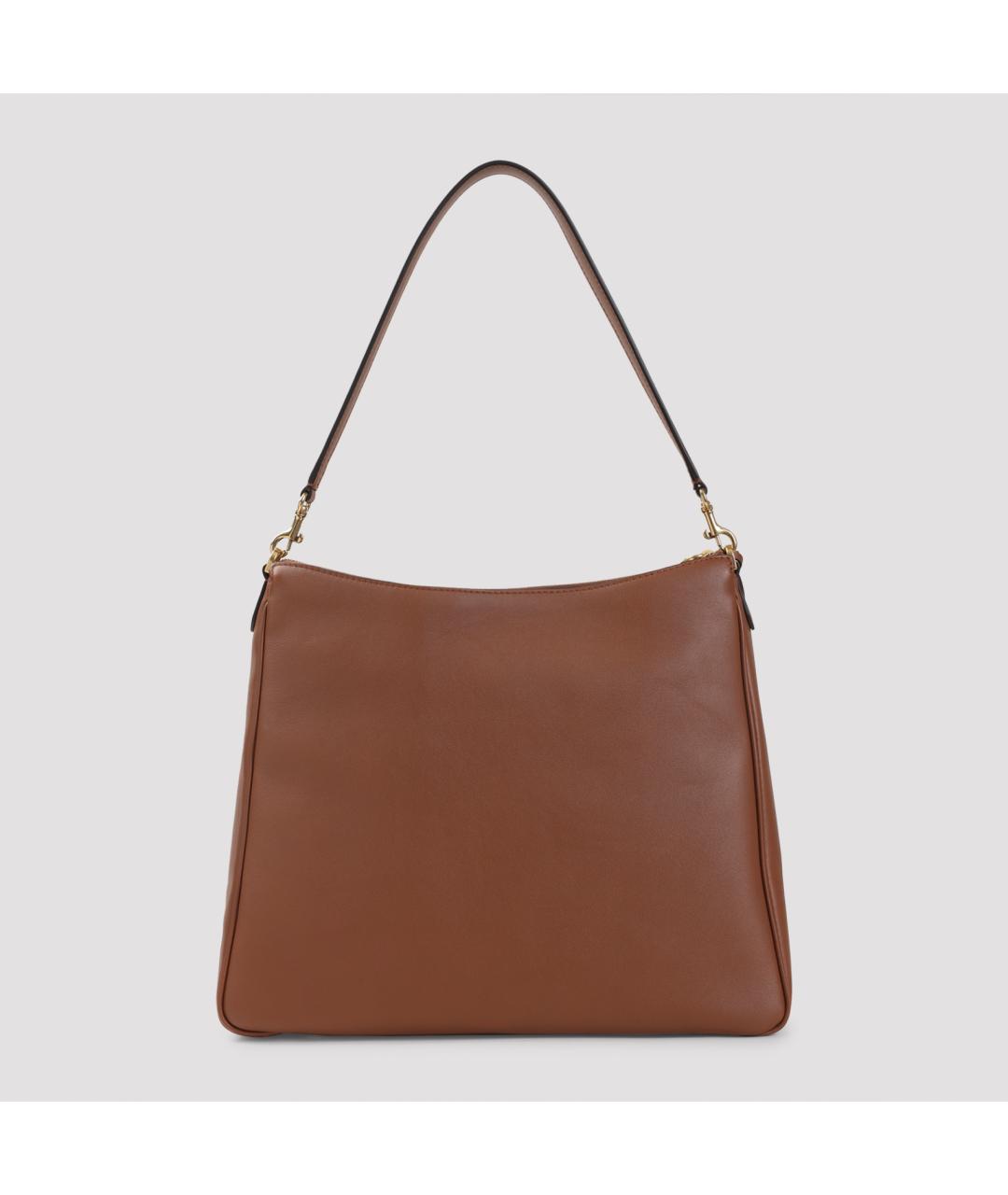 BALENCIAGA Коричневая кожаная сумка через плечо, фото 3