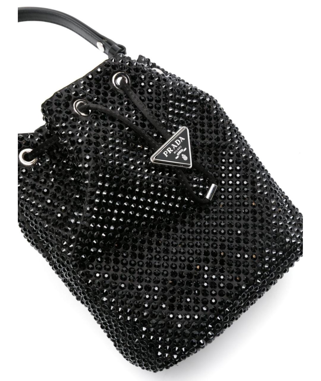 PRADA Черная тканевая сумка через плечо, фото 4