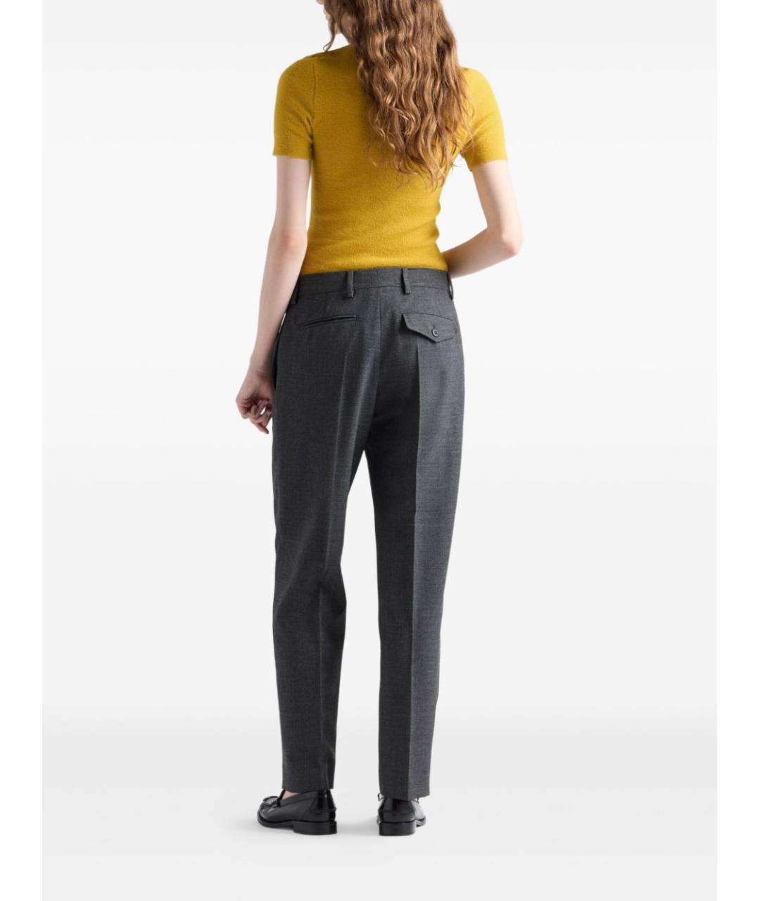 PRADA Желтый шерстяной джемпер / свитер, фото 3