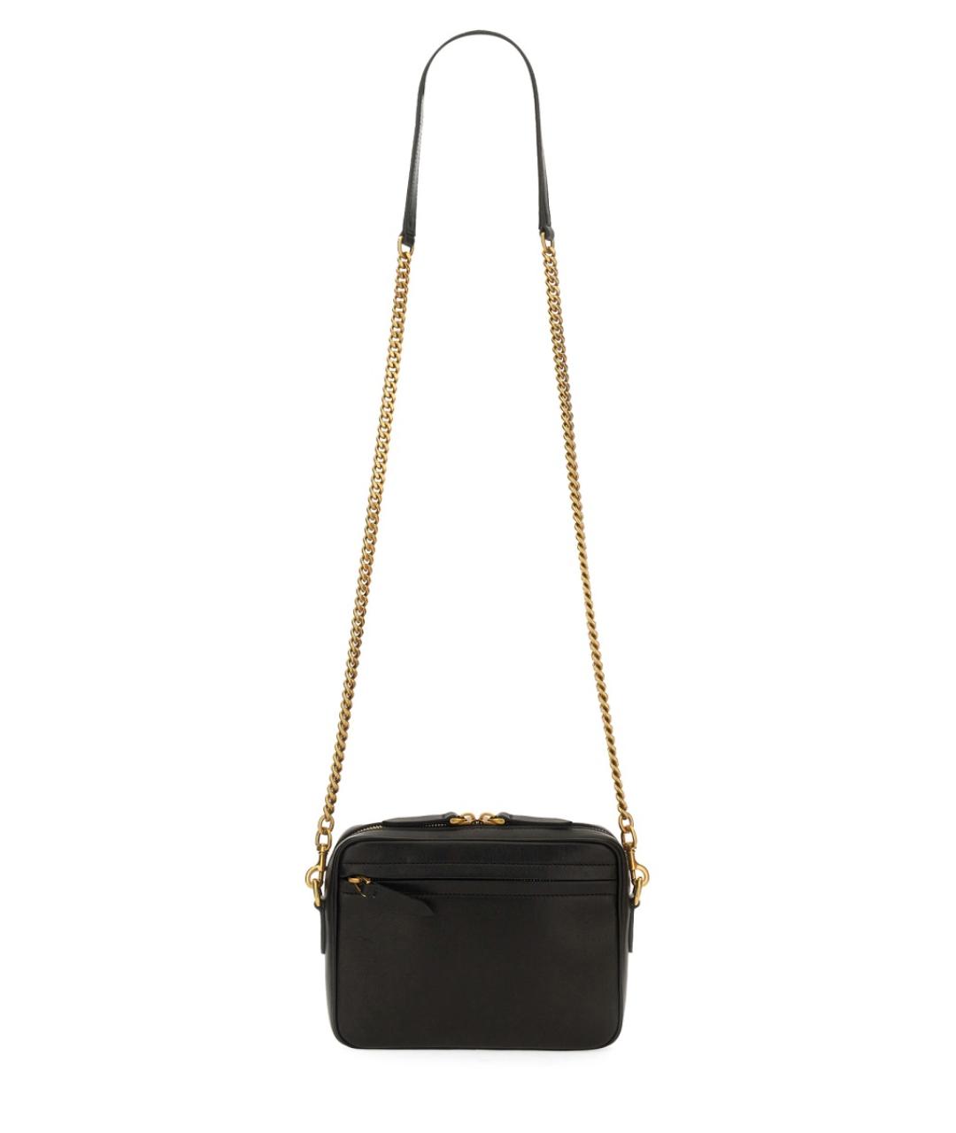 VALENTINO Черная кожаная сумка на плечо, фото 2