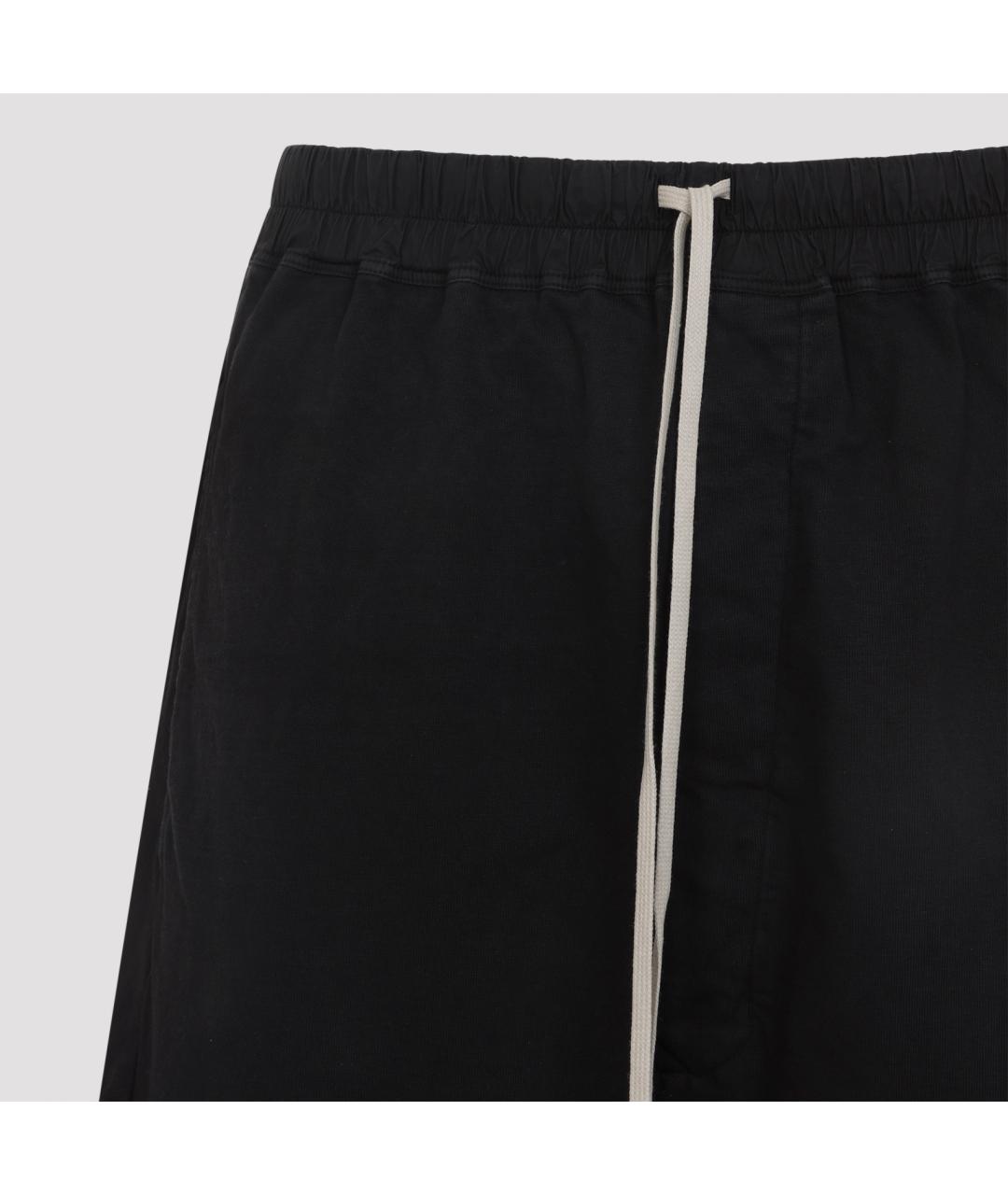 RICK OWENS DRKSHDW Черные хлопковые шорты, фото 3