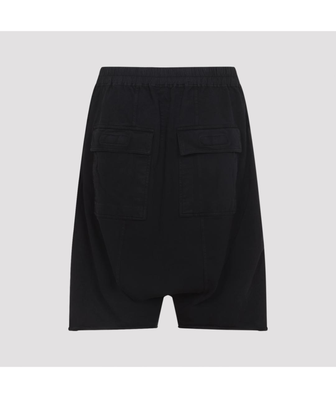 RICK OWENS DRKSHDW Черные хлопковые шорты, фото 2