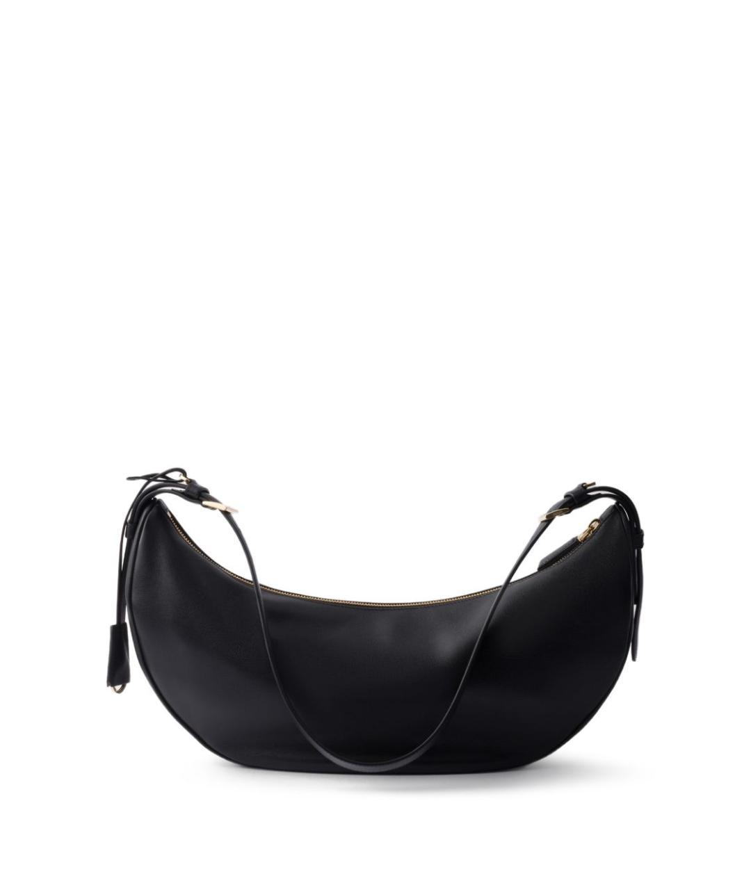 PRADA Черная кожаная сумка через плечо, фото 4