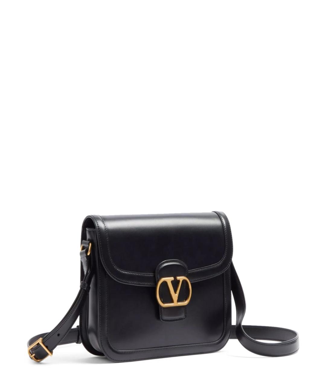 VALENTINO Коричневая кожаная сумка на плечо, фото 2