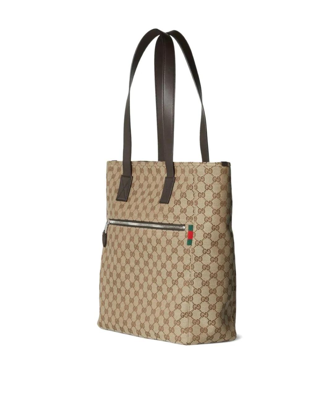 GUCCI Бежевая синтетическая сумка тоут, фото 3