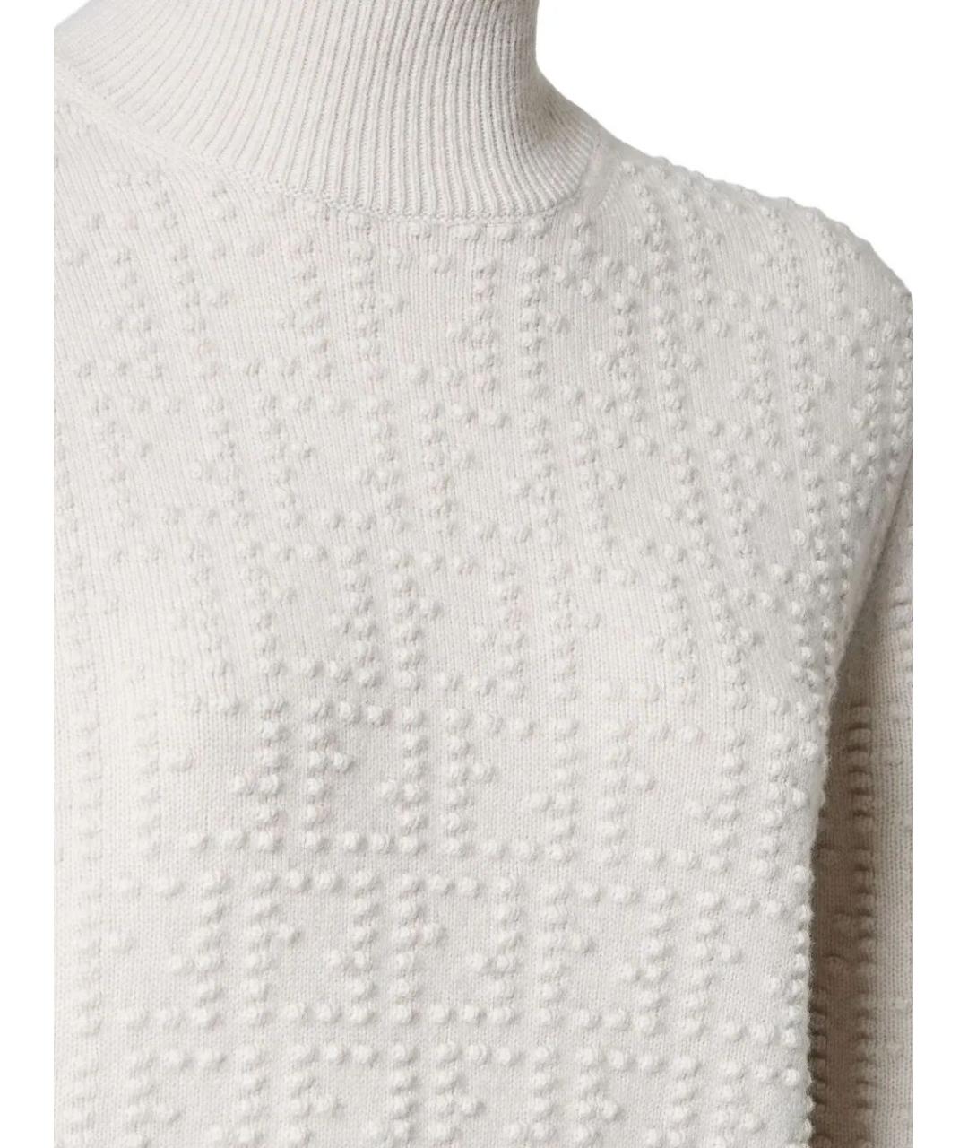 FENDI Белый шерстяной джемпер / свитер, фото 3