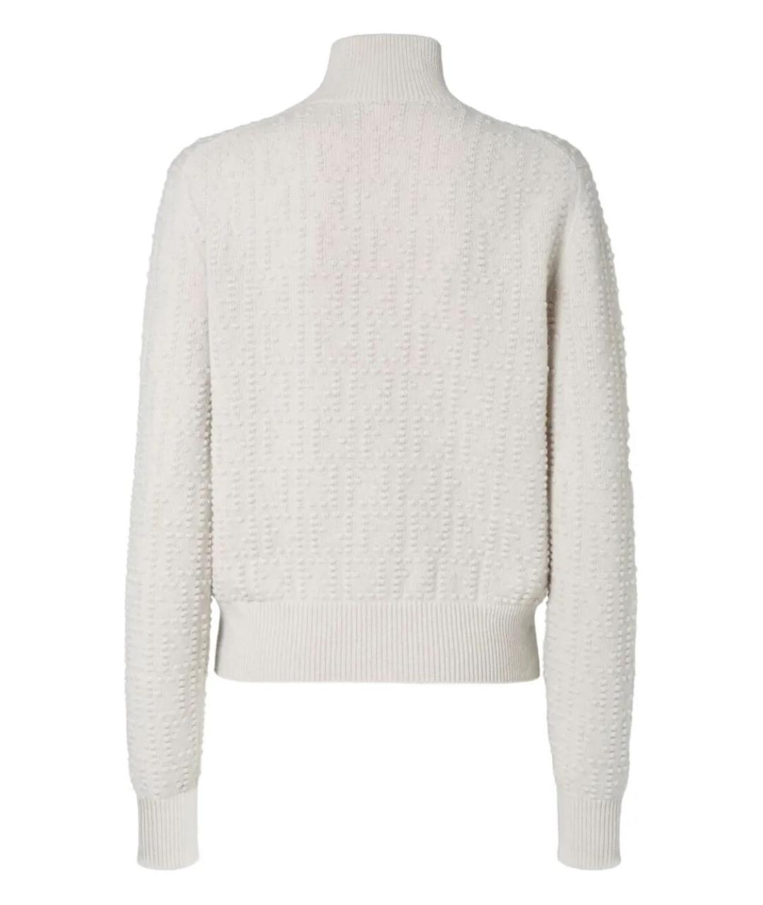 FENDI Белый шерстяной джемпер / свитер, фото 2