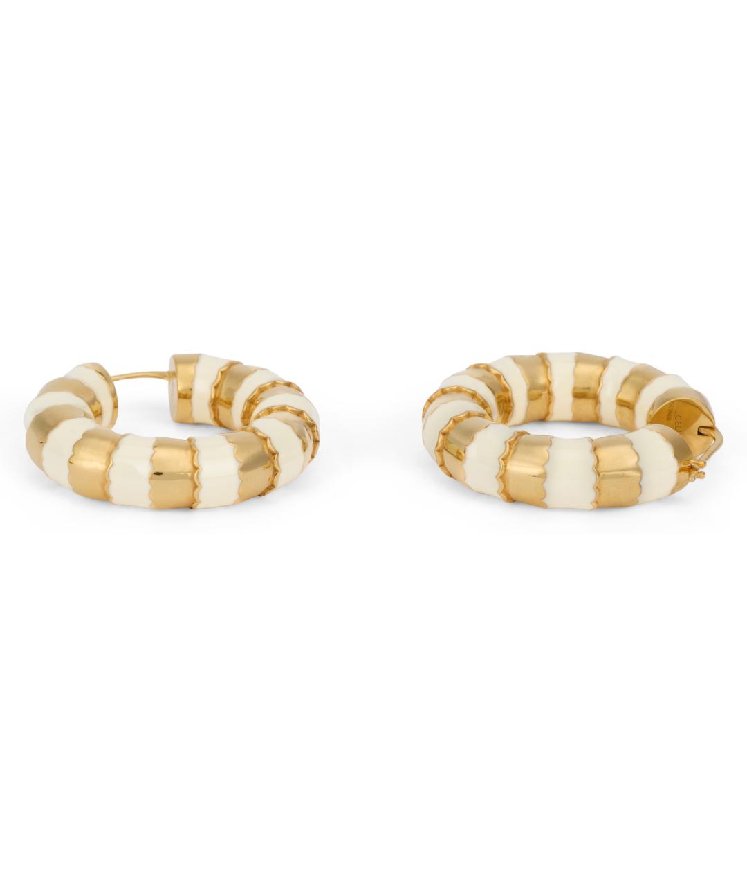 CELINE Золотые металлические серьги, фото 3