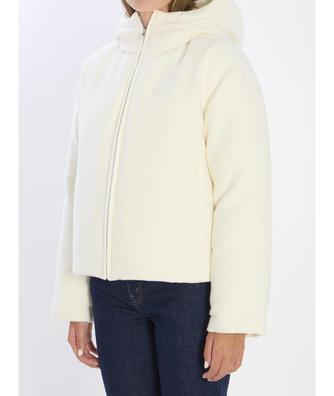 GUCCI Белая шерстяная куртка, фото 2