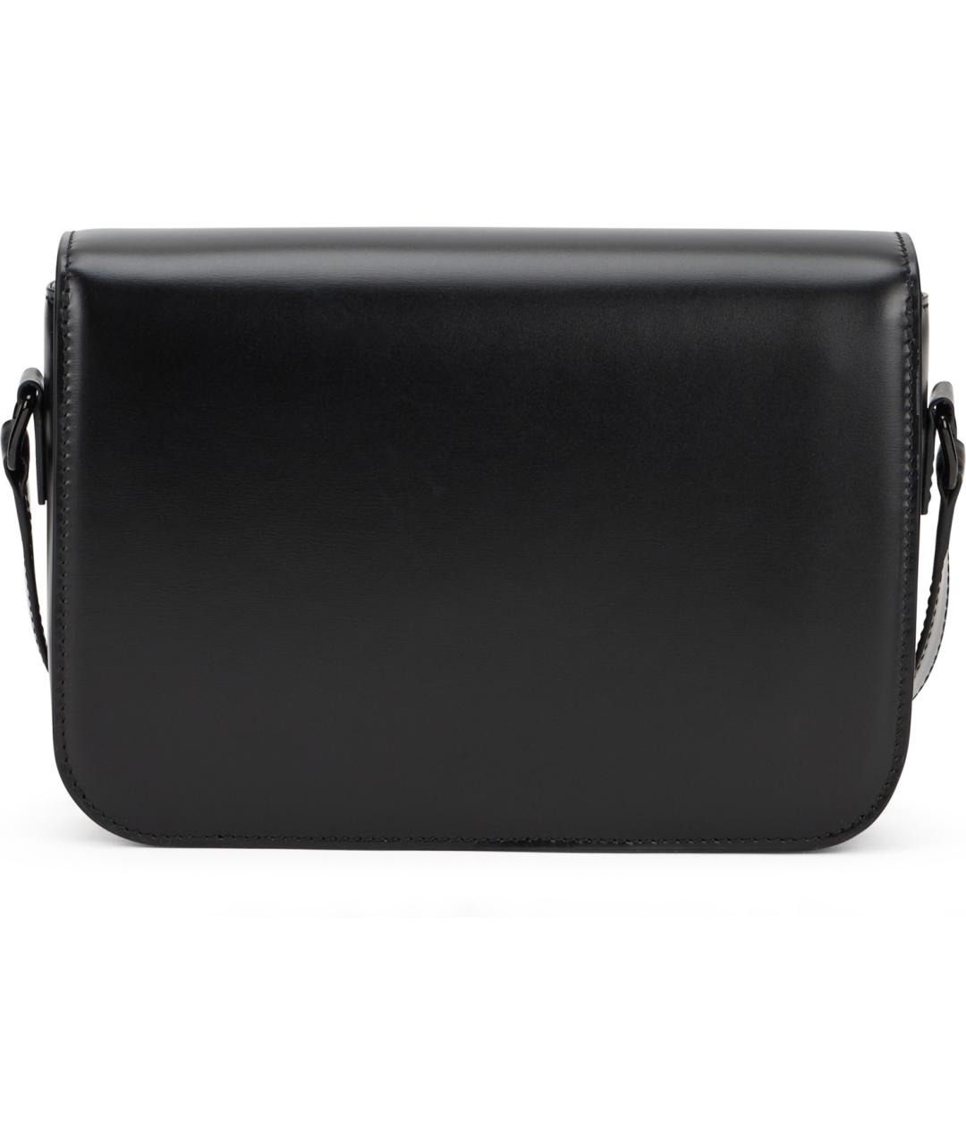 CELINE Черная кожаная сумка через плечо, фото 3