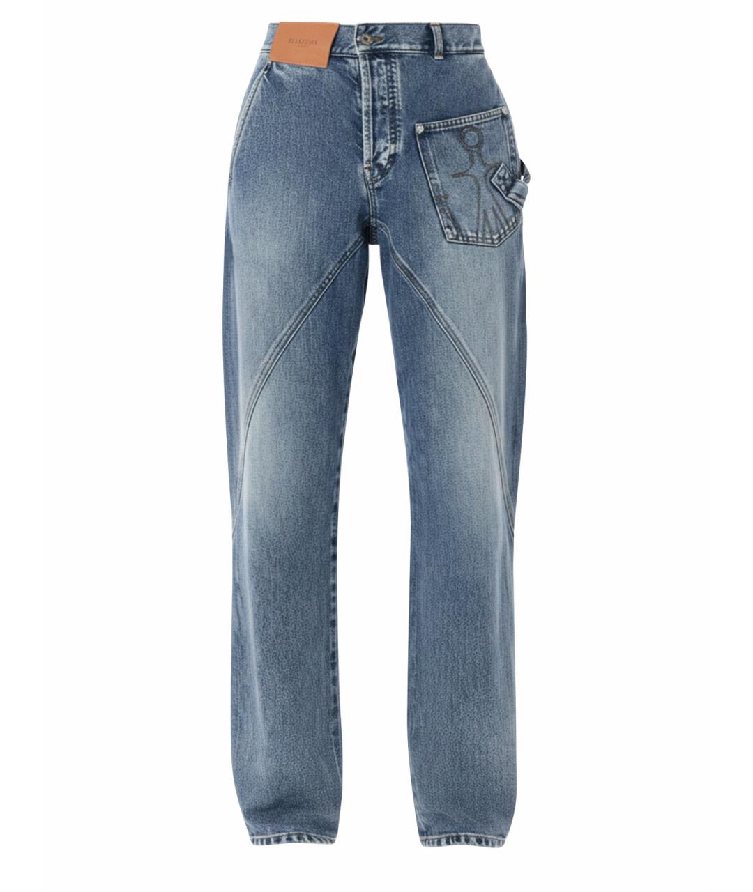 J.W.ANDERSON Синие хлопковые прямые джинсы, фото 1