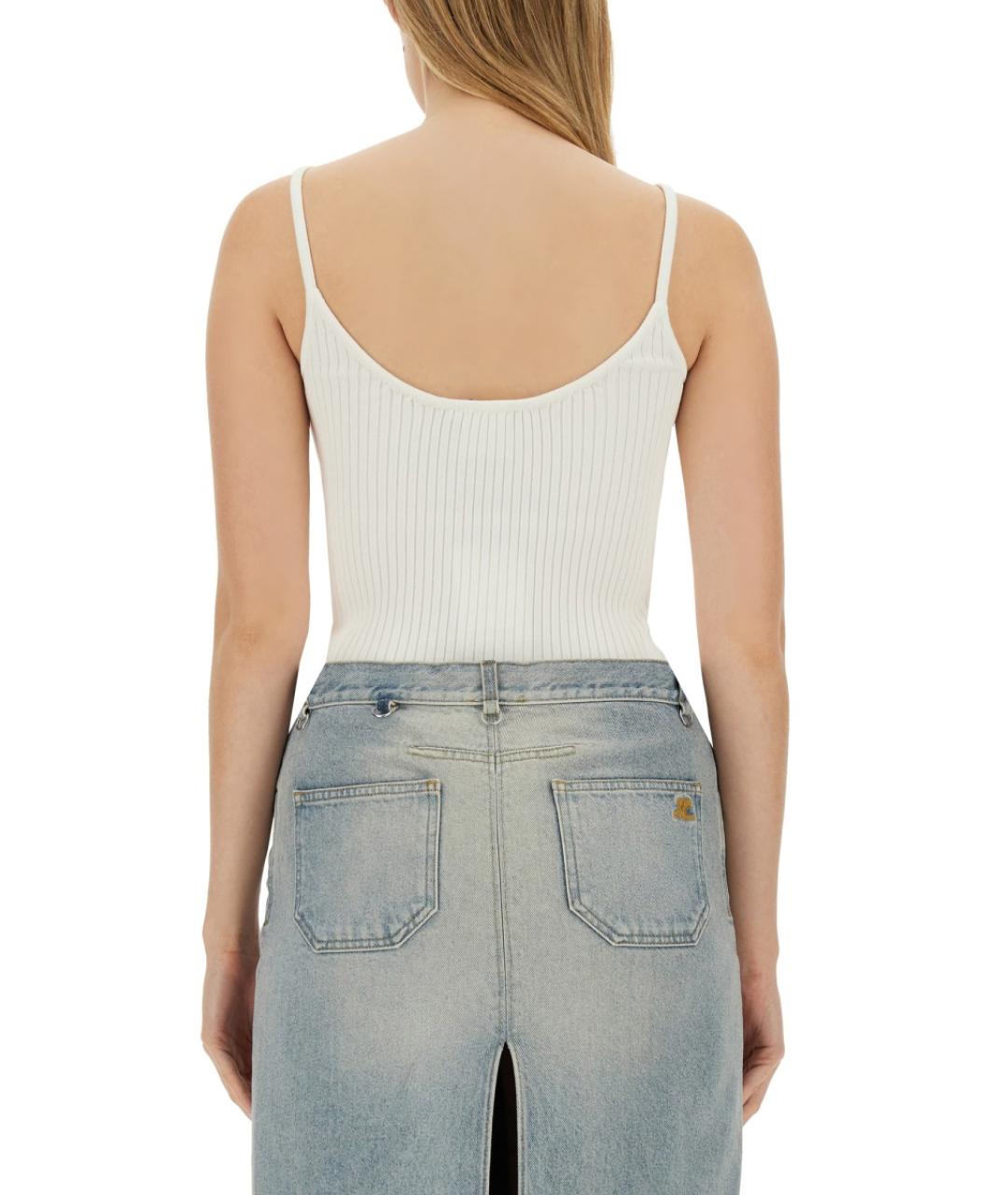 COURREGES Белая майка, фото 3