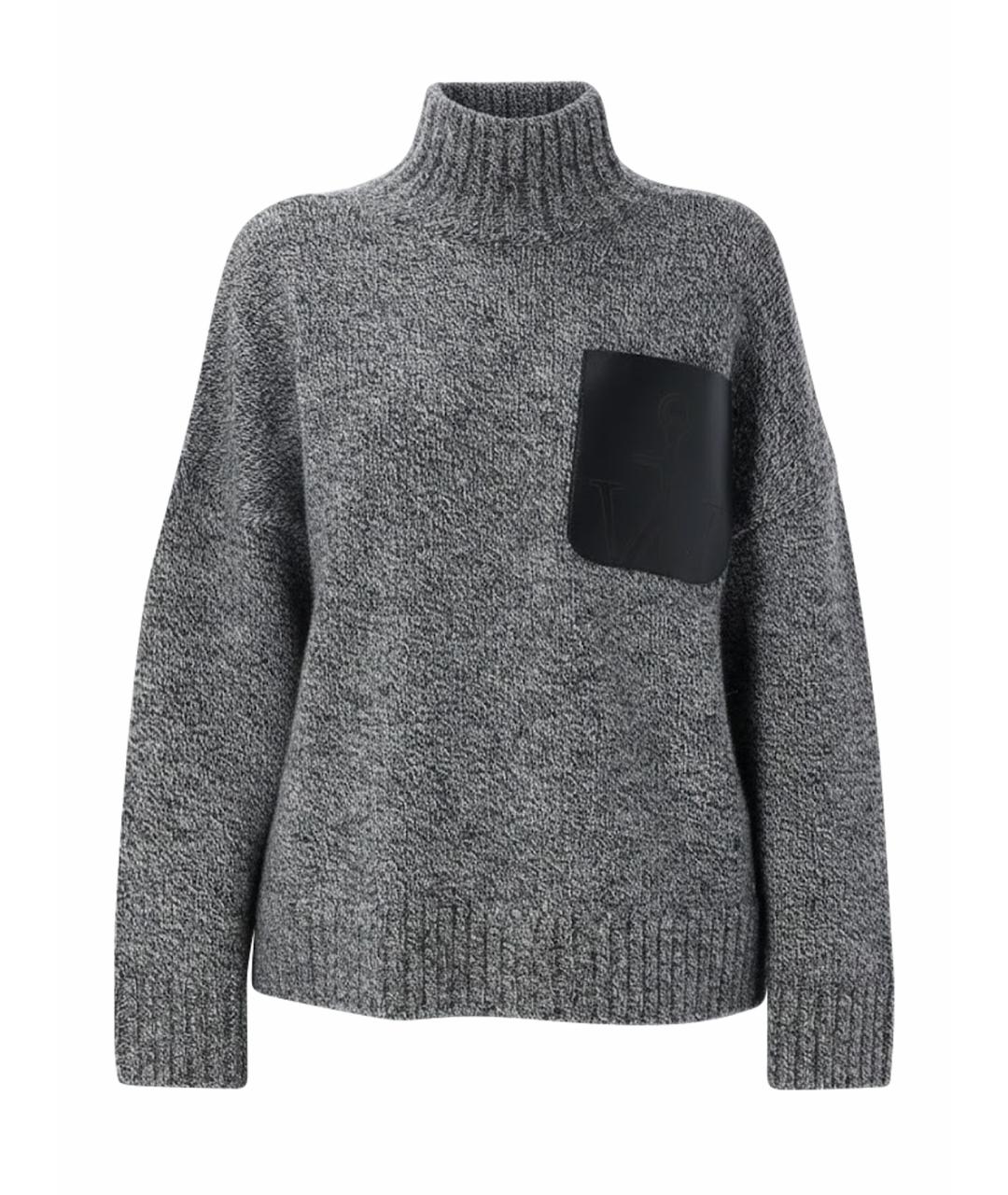 J.W.ANDERSON Серый шерстяной джемпер / свитер, фото 1