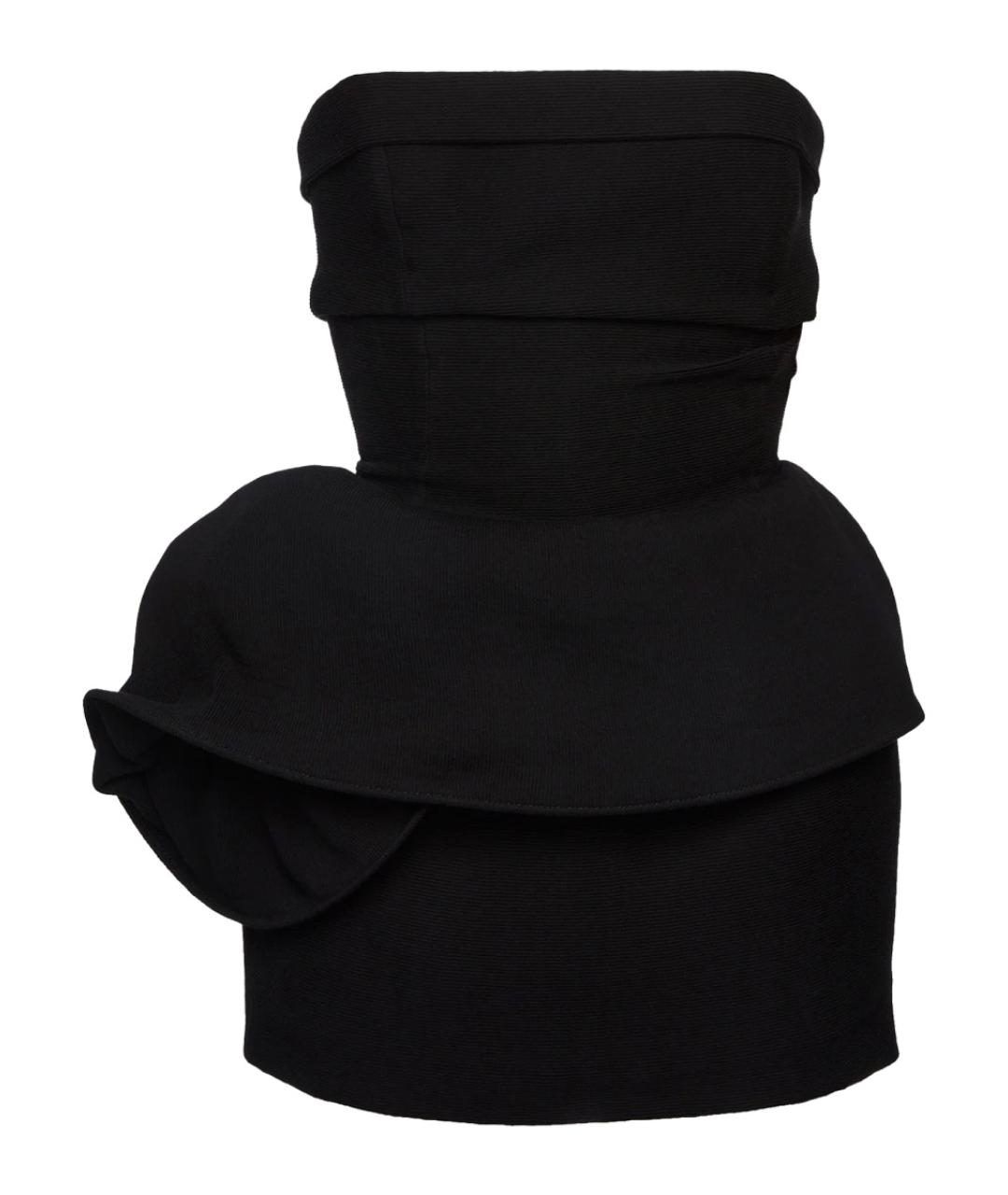 MAGDA BUTRYM Черное вискозное вечернее платье, фото 1