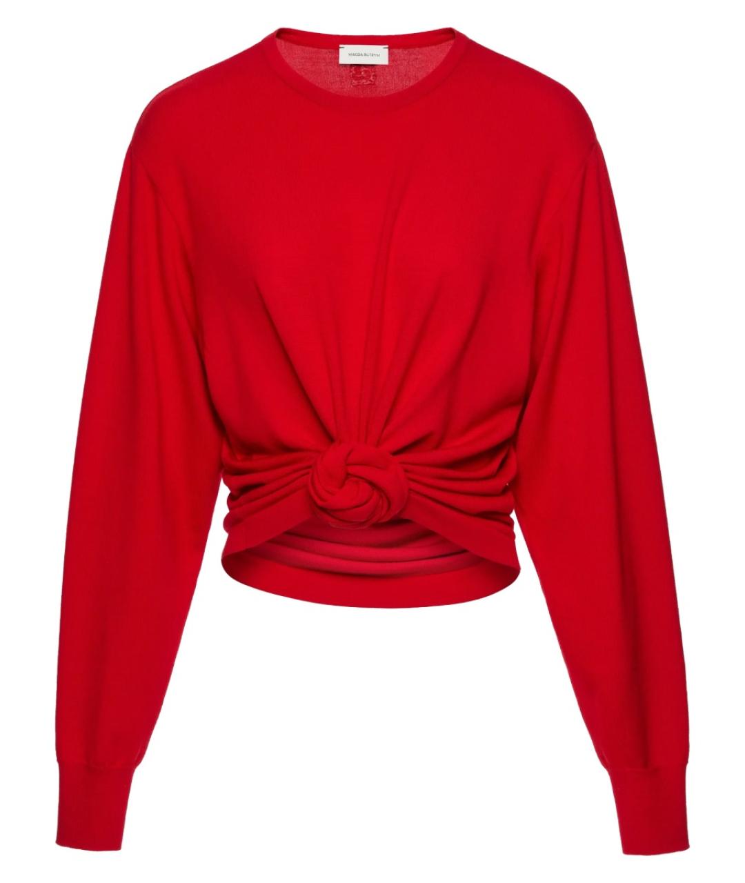 MAGDA BUTRYM Красный шерстяной джемпер / свитер, фото 1