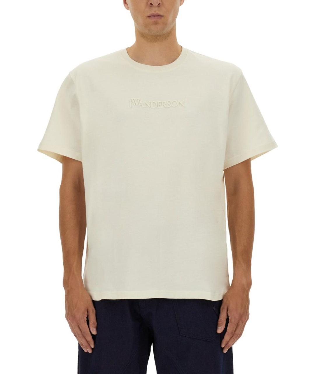 J.W.ANDERSON Белая хлопковая футболка, фото 6
