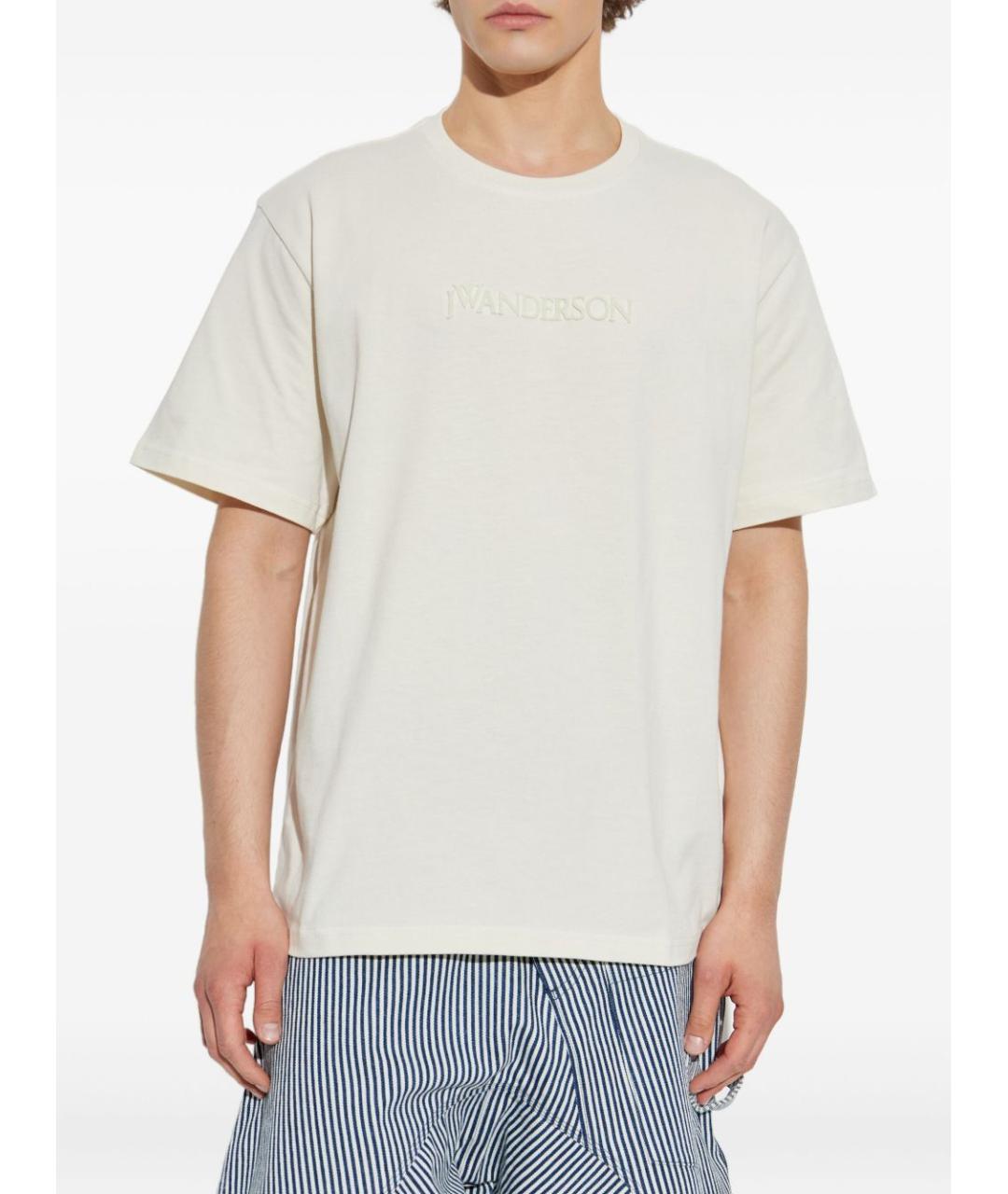 J.W.ANDERSON Белая хлопковая футболка, фото 5