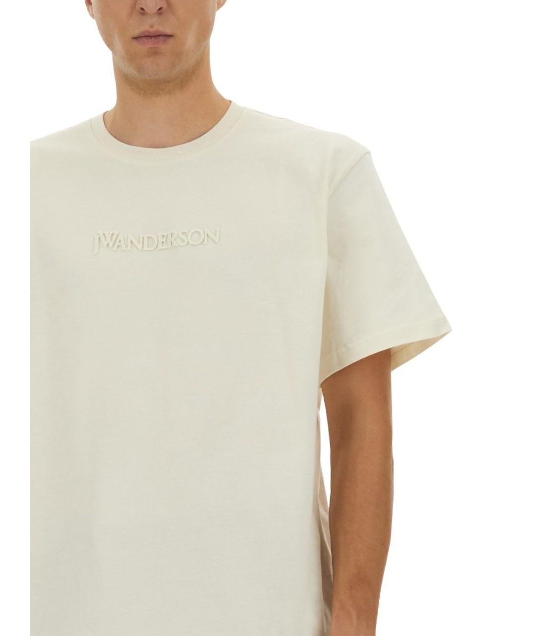J.W.ANDERSON Белая хлопковая футболка, фото 4